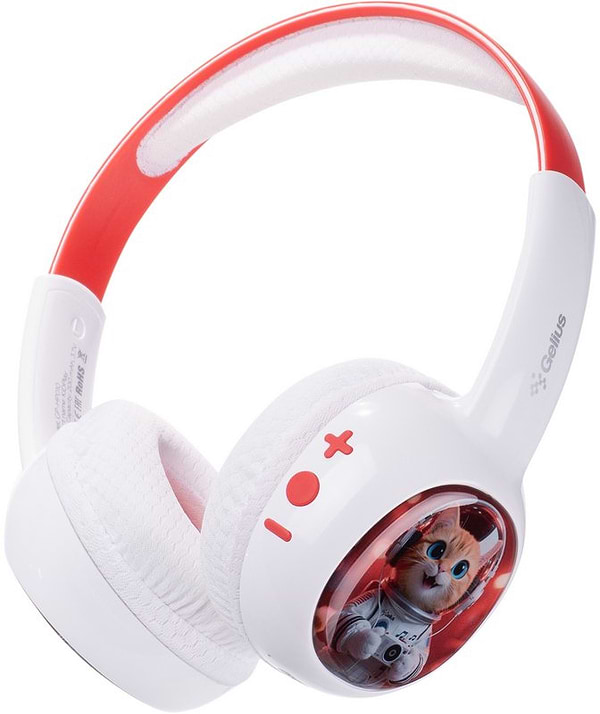 Фото - Навушники накладні бездротові Gelius KIDPlay GP HP-010 White/Red (101292)