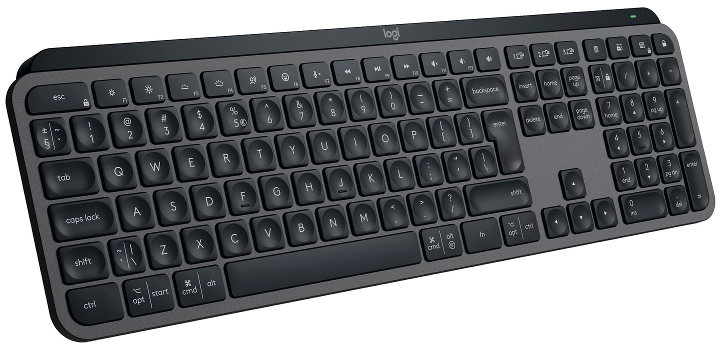 Клавіатура бездротова Logitech MX Keys S Wireless Graphite (920-011593) - Фото 1