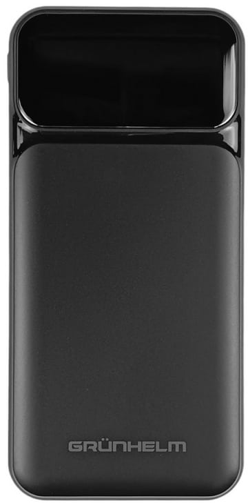 Фото - Батарея мобільна Grunhelm 10.000 mAh Black швидка зарядка 22.5W (GP-10BQC) Фото - Батарея мобільна Grunhelm 10.000 mAh Black швидка зарядка 22.5W (GP-10BQC)
