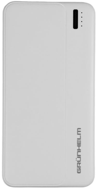 Батарея мобильная Grunhelm 10.000 mAh White (GP-10W) - Фото 1