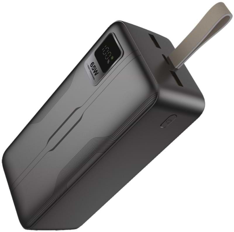 Батарея мобильная Grunhelm 40.000 mAh Black быстрая зарядка 65 W (GP-40BLT) - Фото 1