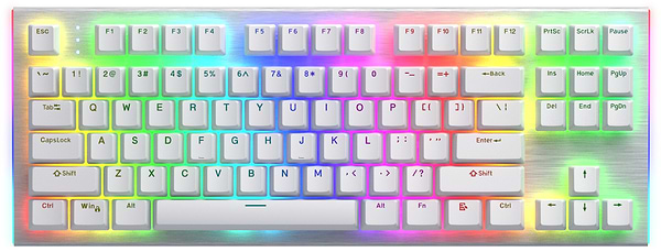 Фото - Клавиатура проводная игровая Hator Gravity X TKL orange (HTK551) White