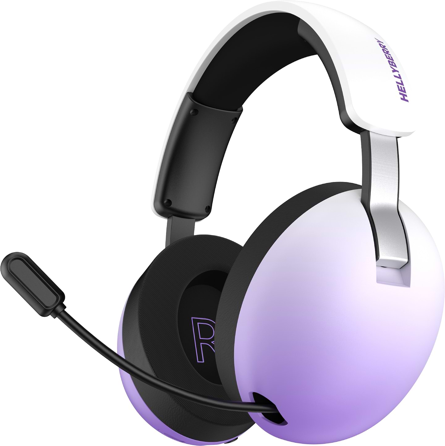 Гарнітура бездротова ігрова Hator Hellyberry HH30 PRO wireless (HH30_PRO_wireless_WV) white-violet gradient
