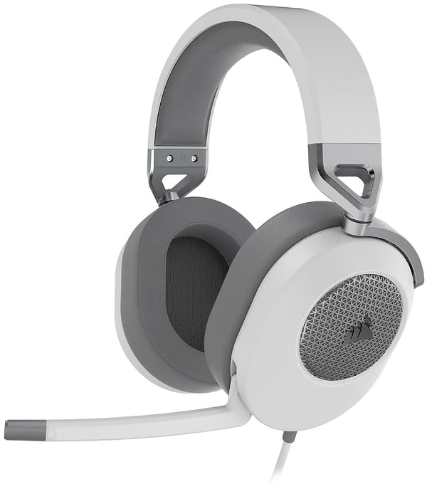 Фото - Гарнітура дротова ігрова Corsair HS65 Surround Headset White (CA-9011271-EU)