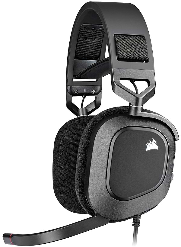 Фото - Гарнитура проводная игровая Corsair HS80 RGB USB Headset Carbon (CA-9011237-EU)