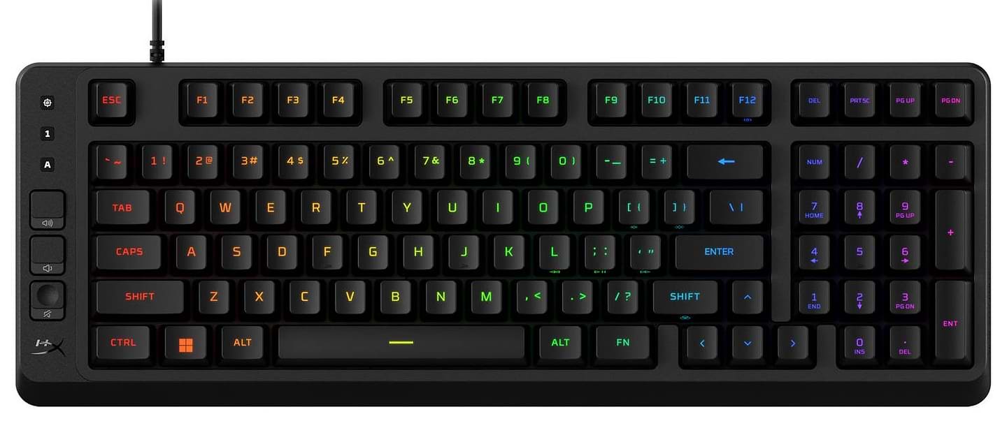 Клавиатура проводная игровая HyperX Eve 1800 USB Black (B7JE0AA)