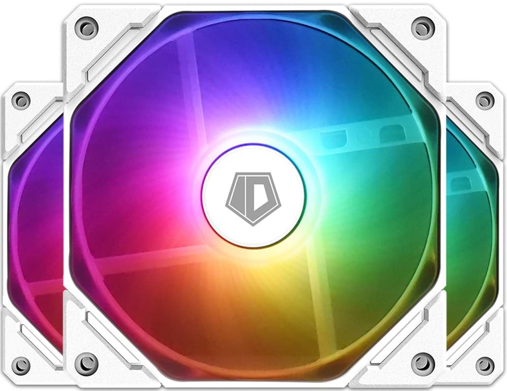 Корпусный вентилятор ID-Cooling TF-12025-Pro ARGB Trio White