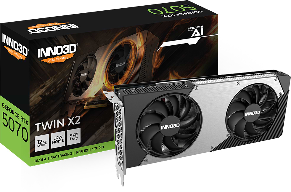 Відеокарта Inno3D NVIDIA GEFORCE RTX 5070 12 2GB (N50702-12D7-195064N) - Фото 1