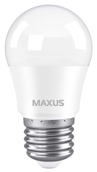 Лампочка светодиодная Maxus G45 7W 3000K 220V E27 (1-LED-745)
