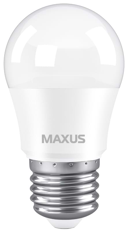 Лампочка светодиодная Maxus G45 7W 4100K 220V E27 (1-LED-746)