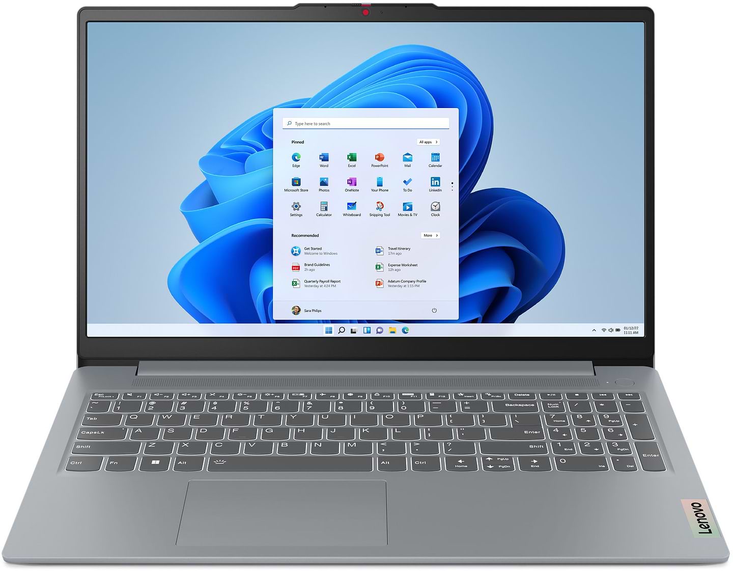 Ноутбук Lenovo IdeaPad Slim 3 15ABR8 (82XM00KCRA) Arctic Grey - Фото 1