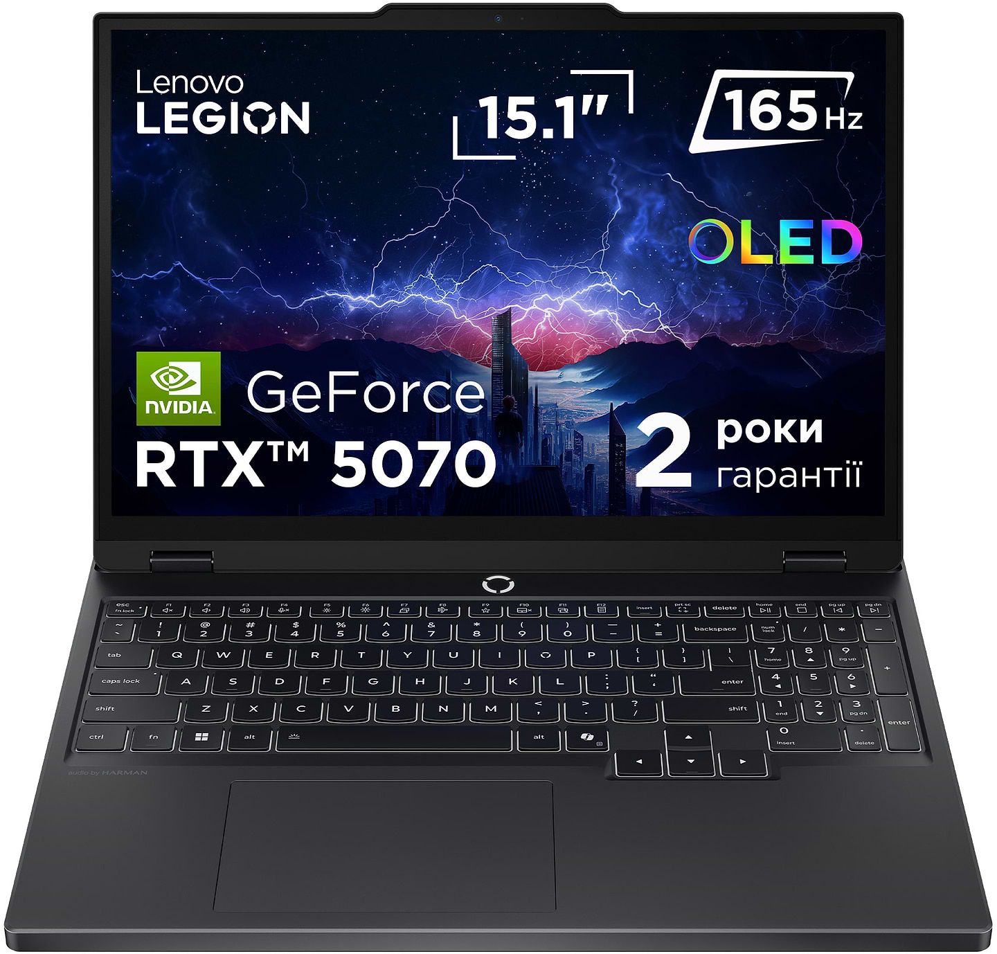 Ноутбук игровой Lenovo Legion 5 15IRX10 (83LY00F1RA) Eclipse Black - Фото 1