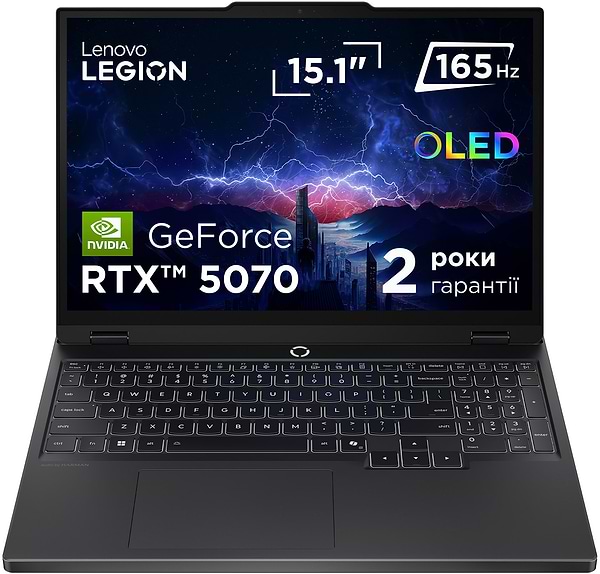 Фото - Ноутбук ігровий Lenovo Legion 5 15IRX10 (83LY00F1RA) Eclipse Black