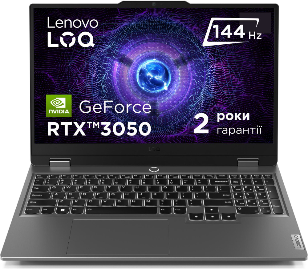 Ноутбук игровой Lenovo LOQ 15IAX9 (83GS00UMRA) Luna Grey - Фото 1