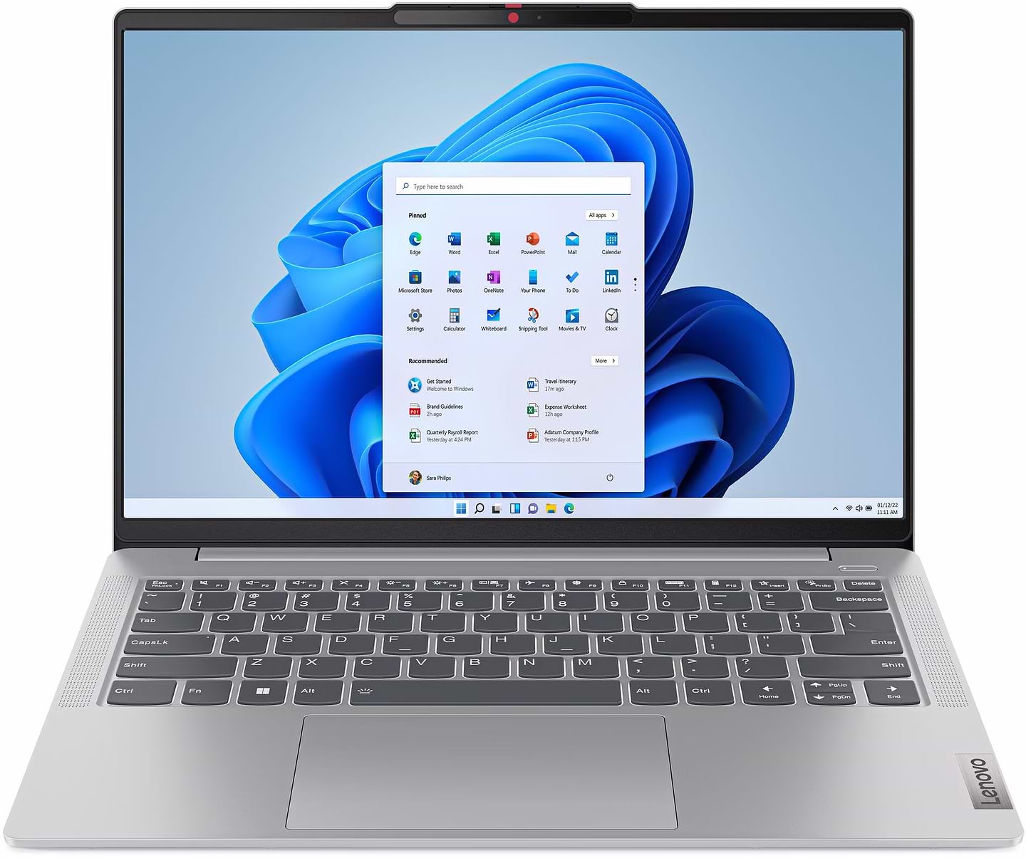 Ноутбук Lenovo Slim 5 14IRL8 (82XD00A5RA) Cloud Grey - Фото 1