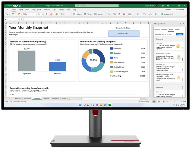 Монитор Lenovo ThinkVision P27q-30 (63A2GAT1UA) - Фото 1