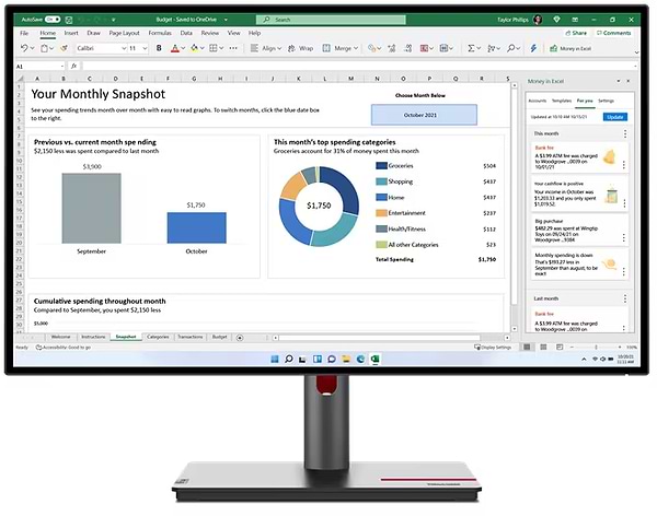 Фото - Монітор Lenovo ThinkVision P27q-30 (63A2GAT1UA)