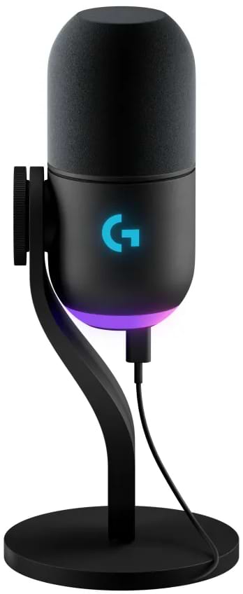 Мікрофон до комп'ютера Logitech G Yeti GX Dynamic RGB Gaming Mic with Lightsync Black (988-000569) - Фото 1