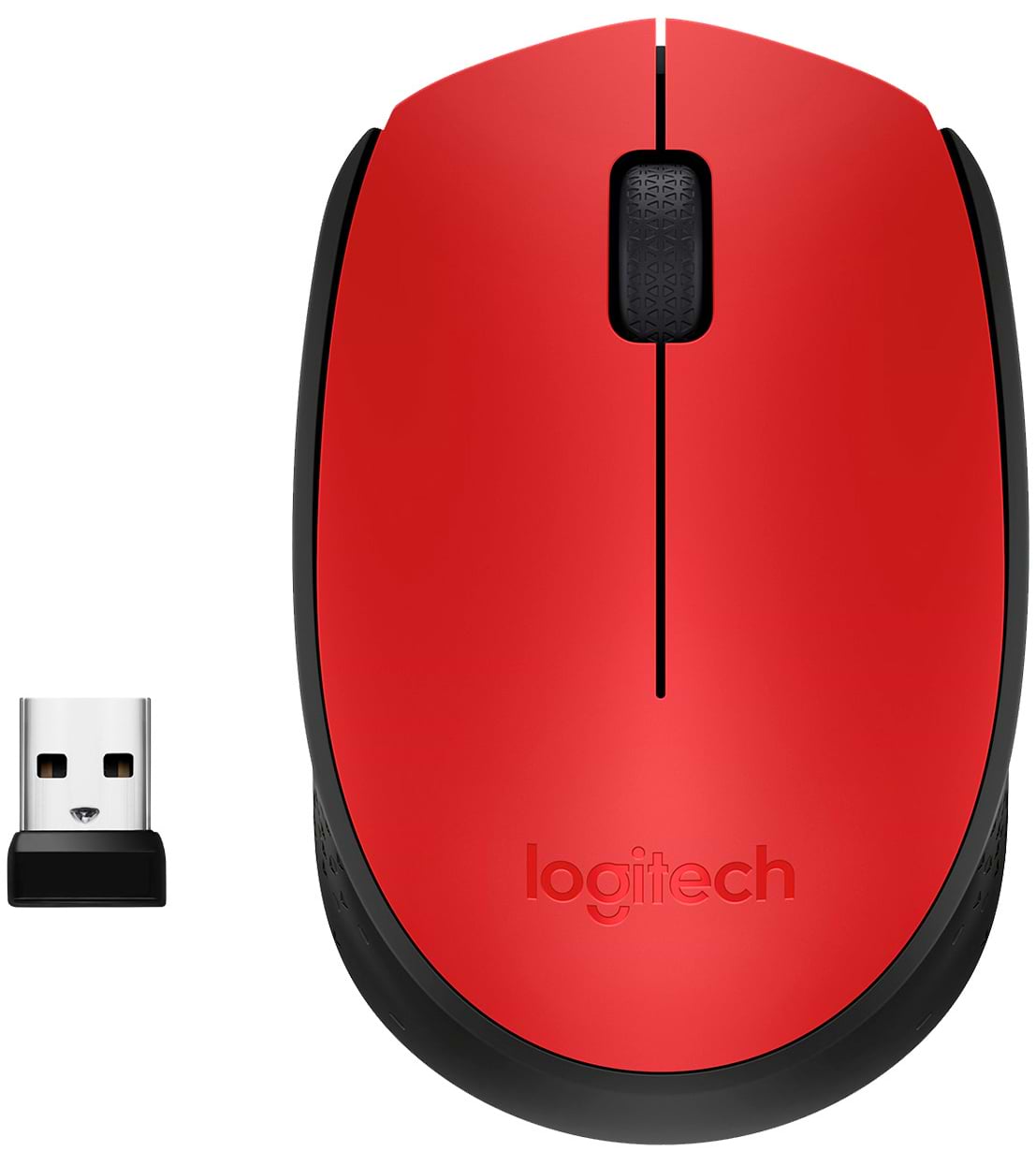 Мышь беспроводная Logitech M171 Red (910-004641) - Фото 1