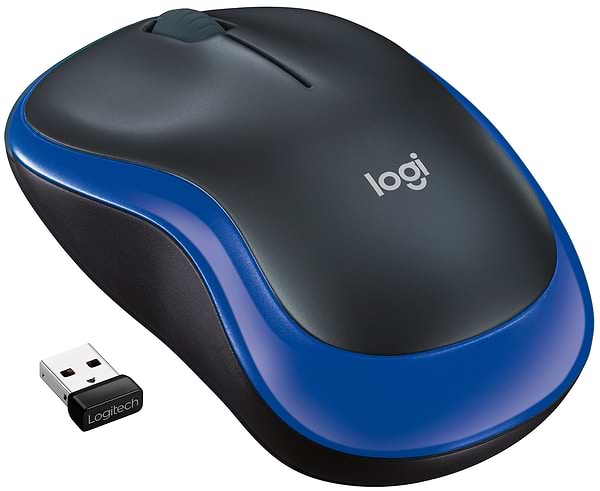 Фото - Мышь беспроводная Logitech M185 WL Blue 910-002239