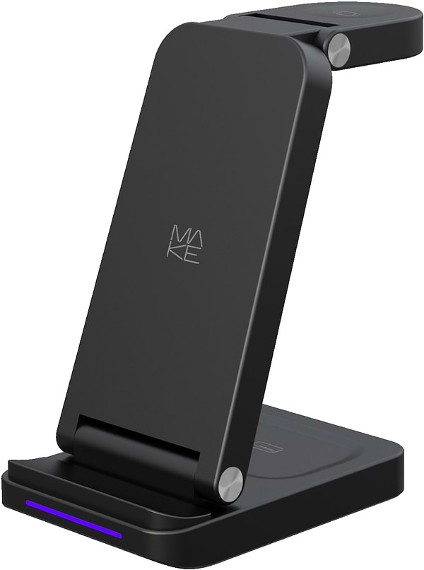 Фото - Беспроводное зарядное устройство MAKE 3в1 15W PS1 (MQI-P101BR)
