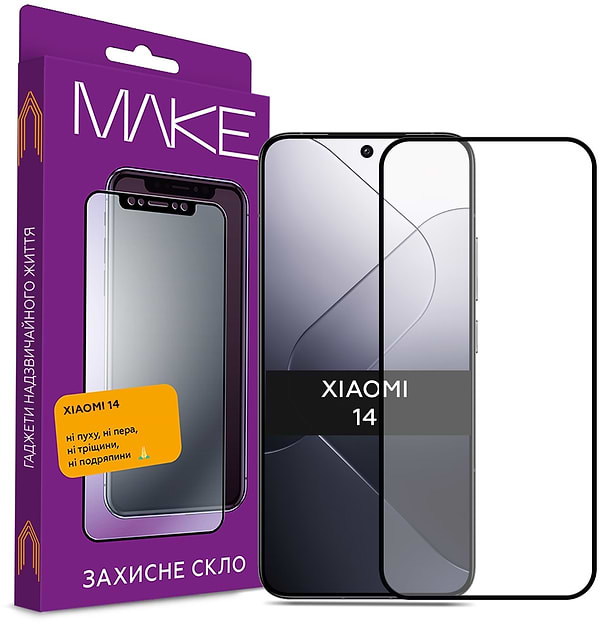 Фото - Захисне скло для смартфону MAKE FCFG Xiaomi 14 (MGF-X14)
