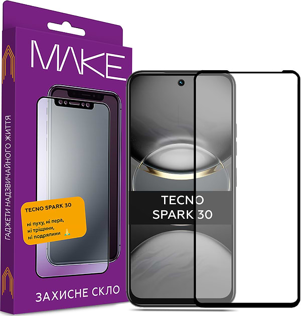 Фото - Захисне скло для смартфону MAKE Tecno Spark 30 (MGF-TS30)