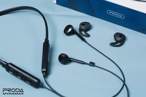 Фото - Наушники вкладыши беспроводные Proda Jazz Neckband Sports PD-BN700 Black (PD-BN700-BK)