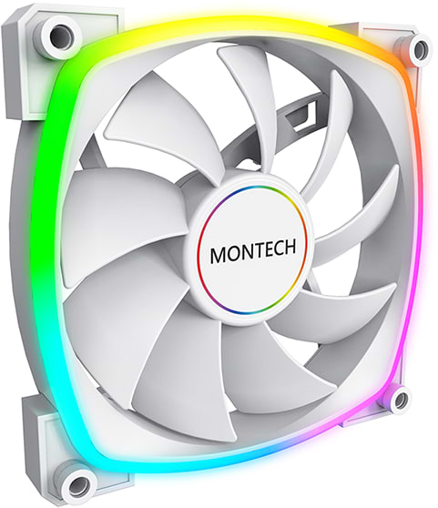 Фото - Корпусный вентилятор Montech AX140 PWM White