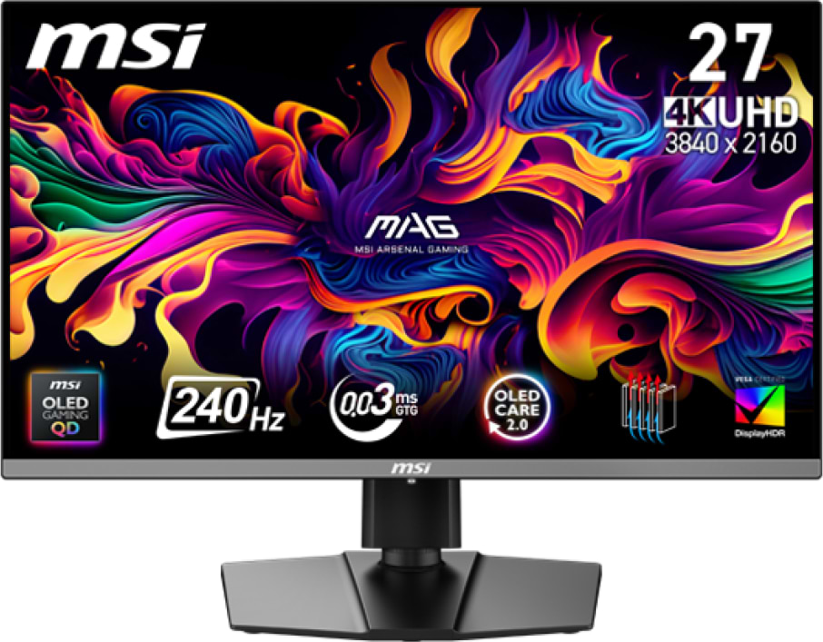 Монитор игровой MSI MAG 272UP QD-OLED X24 - Фото 1