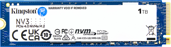 Фото - SSD-накопичувач внутрішній Kingston NV3 1TB M.2 2280 NVMe PCIe 4.0 x4 3D NAND (SNV3S/1000G)