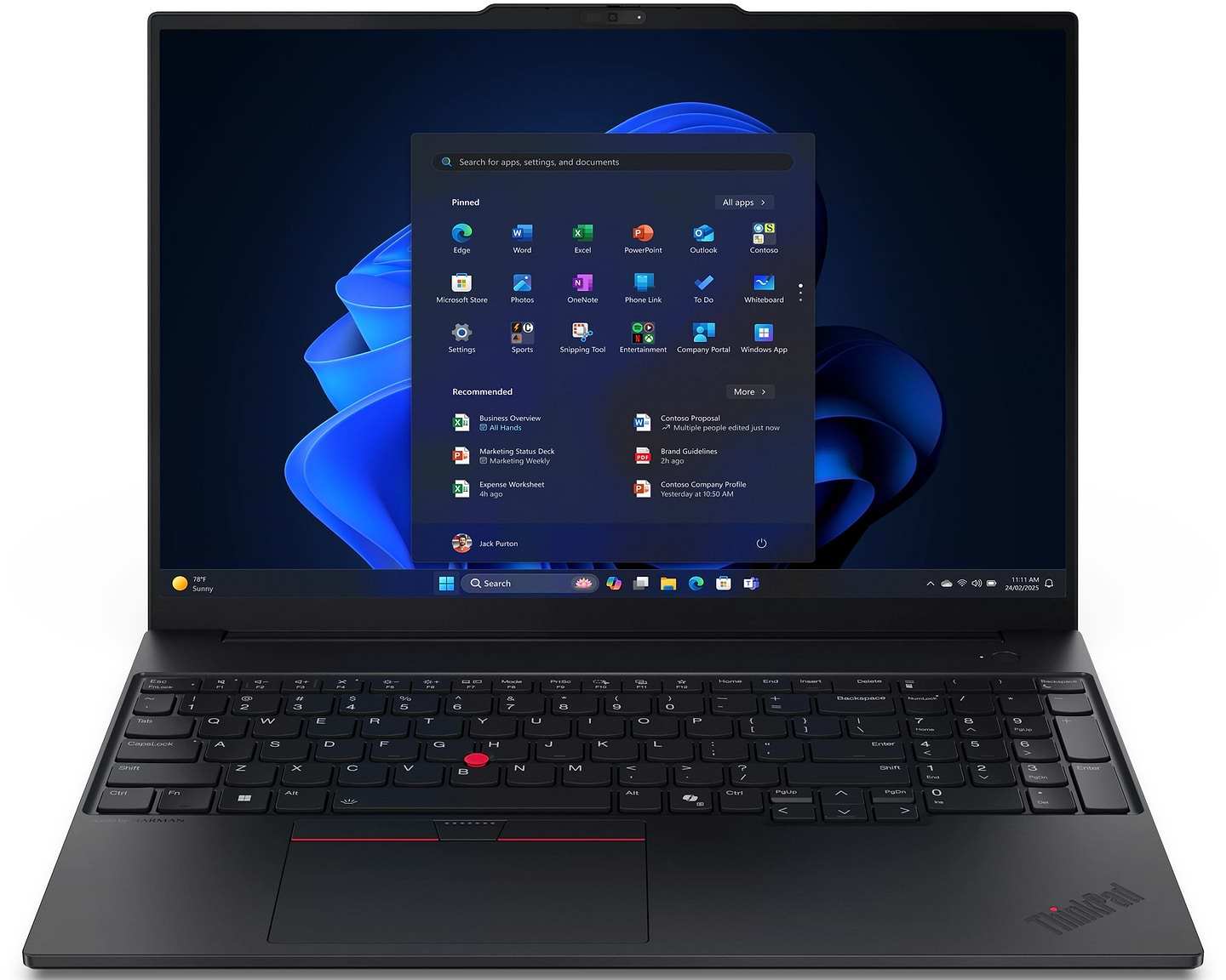 Ноутбук Lenovo ThinkPad E16 Gen 3 (21SR007RRA) Black