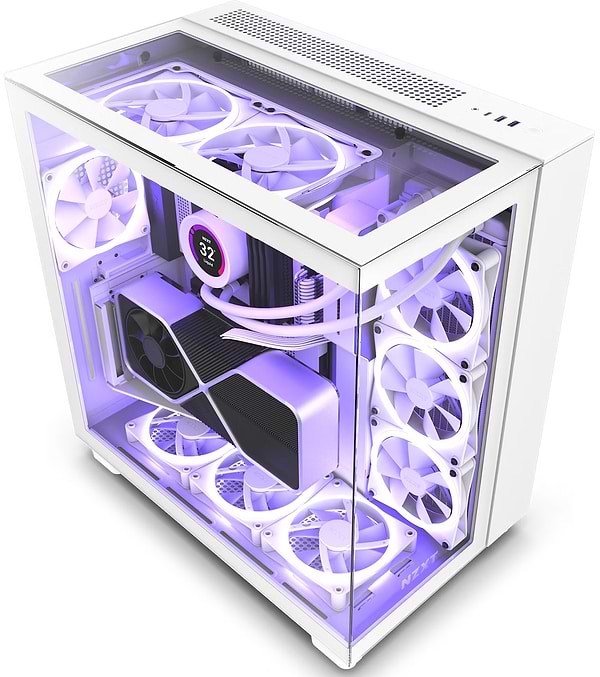 Фото - Корпус NZXT H Series H9 Elite Edition ATX Mid Tower Chassis All White (CM-H91EW-01) Фото - Корпус NZXT H Series H9 Elite Edition ATX Mid Tower Chassis All White (CM-H91EW-01)