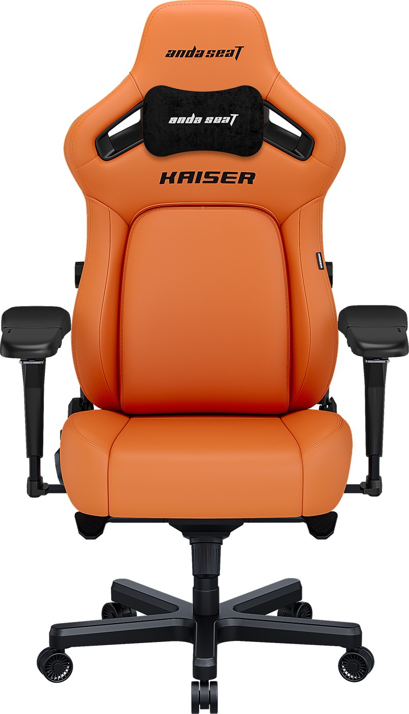 Кресло для геймеров Anda Seat Kaiser 4 Size L Orange Premium PVC (AD12YDDC-L-20-O-PV/C) - Фото 1