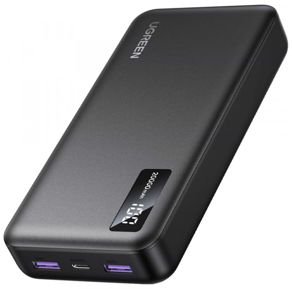 Батарея мобильная UGREEN PB312 20000mAh QC+PD 22.5W Black (6941876226832)