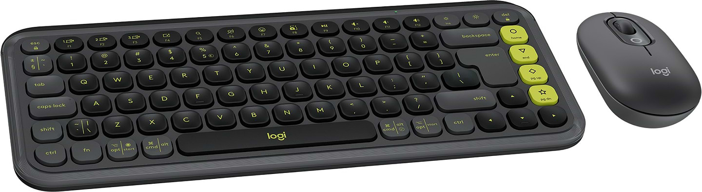 Клавіатура + миша бездротова Logitech POP Icon COMBO Graphite UKR (920-013156) - Фото 1