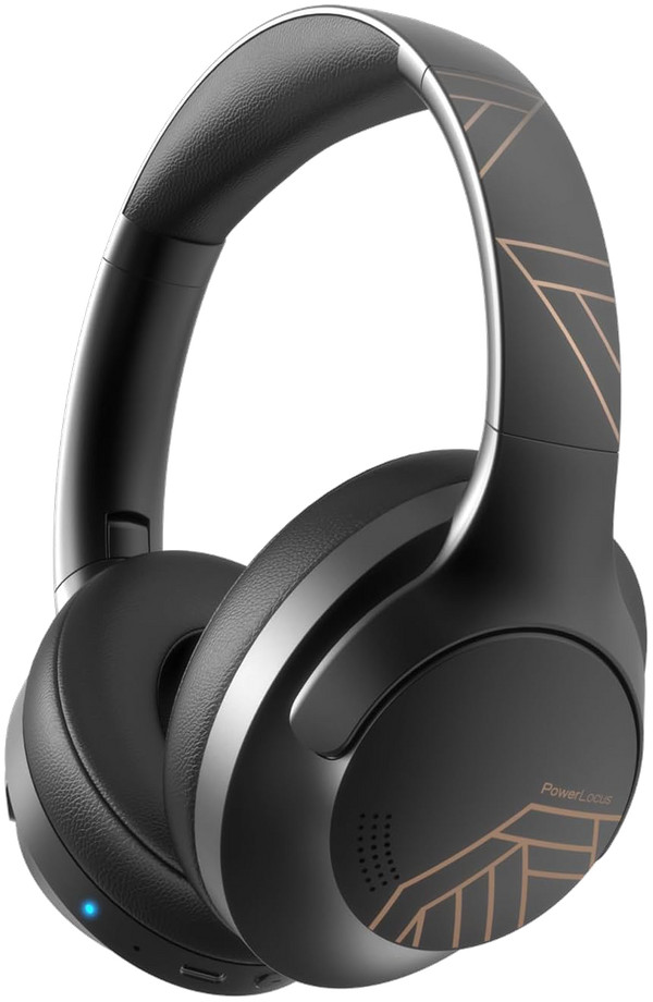 Фото - Наушники полноразмерные беспроводные PowerLocus P3 Black/Gold (pwl-p3-blackgold)