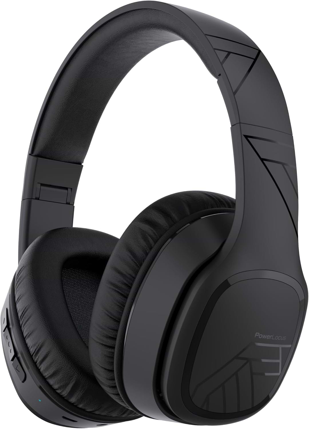 Наушники полноразмерные беспроводные PowerLocus P7 Black (pwl-p7-black) - Фото 1