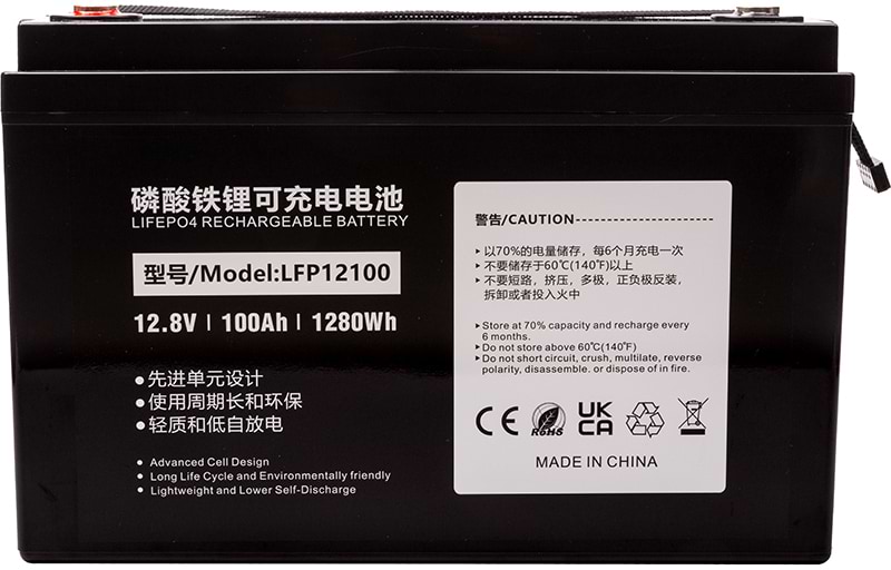 Аккумулятор для ИБП PowerPlant LiFePO4 12.8V 100Ah LFP12100 (NV822430)