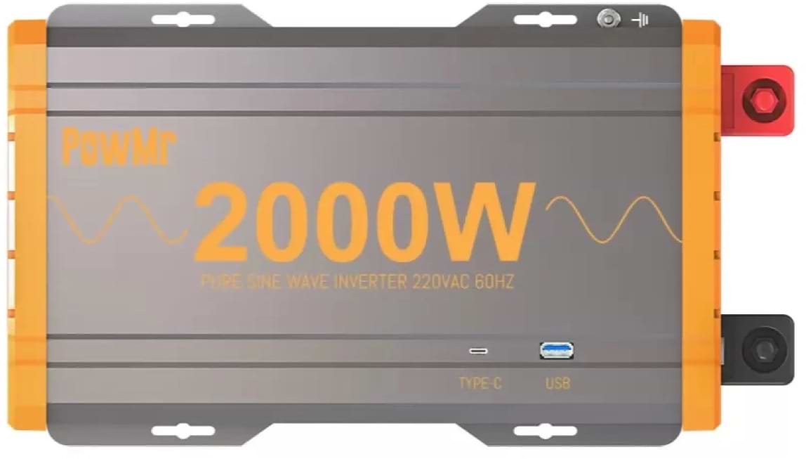 Інвертор автомобільний PowMr 24V 220V 2000W (POW-HV2K-24V)