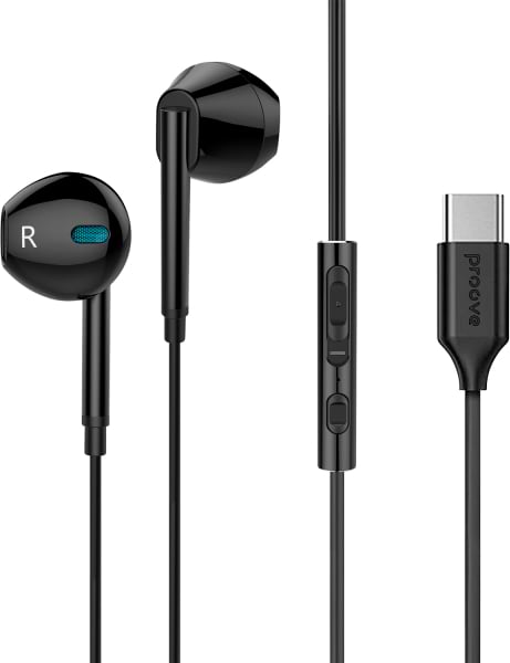 Навушники вкладиші дротові Proove Scape C3 Type-C Black (WESC00002001) - Фото 1