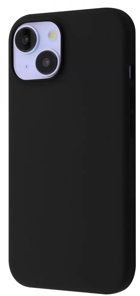 Чехол для смартфона Silicone Case with Magnetic Ring iPhone 15 Black (PCSMIP150002) - Фото 1
