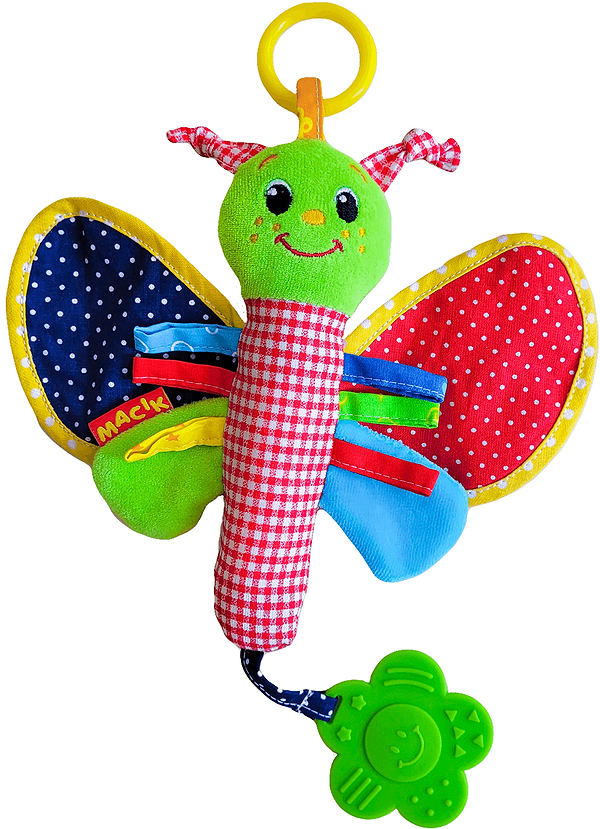 Фото - Погремушка Macik палочка Ферма Бабочка (МС 010302-01)