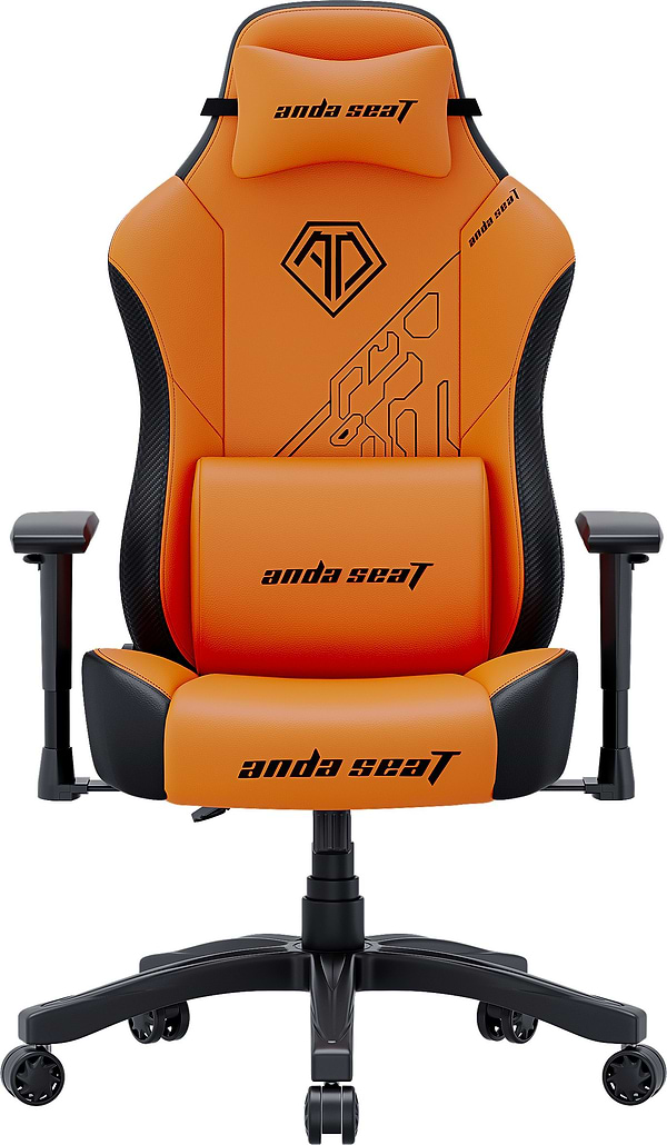 Фото - Крісло для геймерів Anda Seat Phantom 3  Tiger edition Orange PVC Size L (AD18Y-14-OB-PV/C)