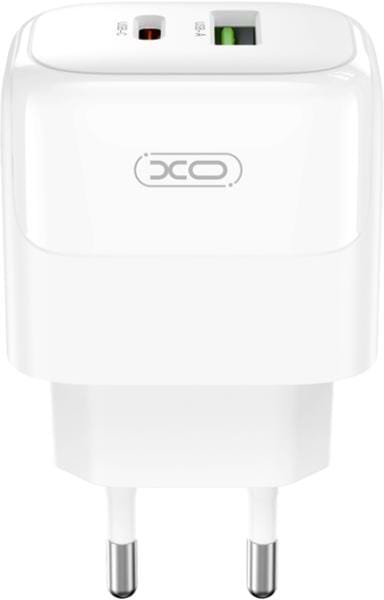 Сетевое зарядное устройство XO PD20W/QC18W 1USB-A+1USB-C Fast Charging (XO-QC37)