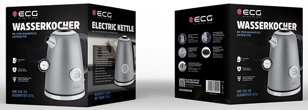 Фото - Электрический чайник ECG RK 1700 Magnifica Antracito