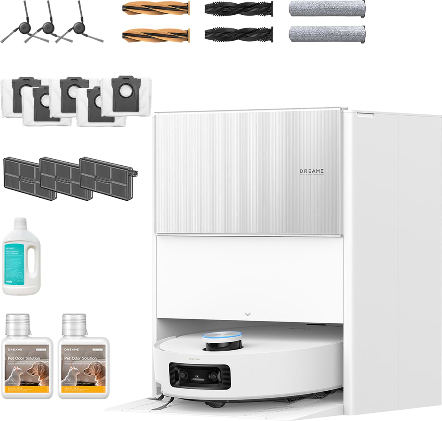 Робот-пылесос моющий Dreame Aqua 10 Ultra Roller Complete White (RLH71DE-1-wh) - Фото 1