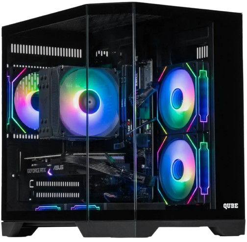 Фото - Системный блок QUBE QB Ryzen 5 5500 RTX 5060 Ti 8GB CRb 1610 (Ryzen55500RTX5060TI8GBCRb1610)
