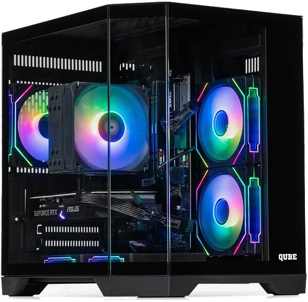 Фото - Системный блок QUBE QB Ryzen 5 5500 RTX 5060 Ti 8GB CRb 1610 (Ryzen55500RTX5060TI8GBCRb1610)