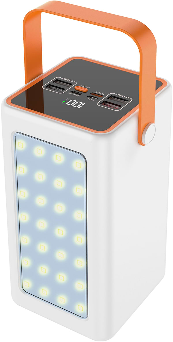 Фото - Батарея мобильная Y-Kryptone GT-72 LED Light 70000 mAh QC3.0 22.5W 66W Super Fast Charge White (YK-GT72L-WH)